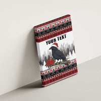 F Caw F Christmas Raven Personalized Canvas Wall Art Holiday Crow Festive - Wonder Print Shop