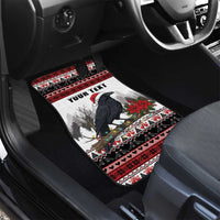 F Caw F Christmas Raven Personalized Car Mats Holiday Crow Festive - Wonder Print Shop