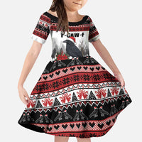 F Caw F Christmas Raven Personalized Family Matching Tank Maxi Dress and Hawaiian Shirt Holiday Crow Festive - Wonder Print Shop