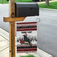 F Caw F Christmas Raven Personalized Garden Flag Holiday Crow Festive - Wonder Print Shop