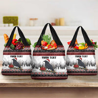 F Caw F Christmas Raven Personalized Grocery Bag Holiday Crow Festive - Wonder Print Shop