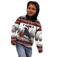 F Caw F Christmas Raven Personalized Kid Hoodie Holiday Crow Festive - Wonder Print Shop