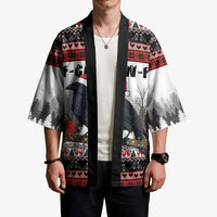 F Caw F Christmas Raven Personalized Kimono Holiday Crow Festive - Wonder Print Shop