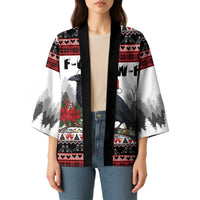 F Caw F Christmas Raven Personalized Kimono Holiday Crow Festive - Wonder Print Shop