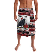 F Caw F Christmas Raven Personalized Lavalava Holiday Crow Festive - Wonder Print Shop