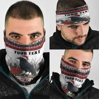 F Caw F Christmas Raven Personalized Neck Gaiter Holiday Crow Festive - Wonder Print Shop