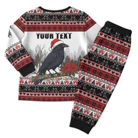 F Caw F Christmas Raven Personalized Christmas Pajama Set Holiday Crow Festive - Wonder Print Shop