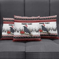 F Caw F Christmas Raven Personalized Pillow Cover Holiday Crow Festive - Wonder Print Shop