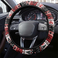 F Caw F Christmas Raven Steering Wheel Cover Holiday Crow Festive - Wonder Print Shop