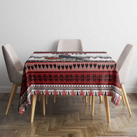 F Caw F Christmas Raven Personalized Tablecloth Holiday Crow Festive - Wonder Print Shop