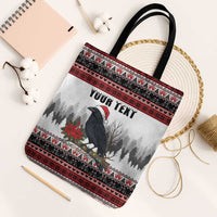 F Caw F Christmas Raven Personalized Tote Bag Holiday Crow Festive - Wonder Print Shop