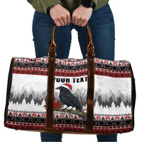 F Caw F Christmas Raven Personalized Travel Bag Holiday Crow Festive - Wonder Print Shop