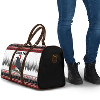 F Caw F Christmas Raven Personalized Travel Bag Holiday Crow Festive - Wonder Print Shop