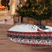 F Caw F Christmas Raven Personalized Tree Skirt Holiday Crow Festive - Wonder Print Shop