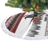 F Caw F Christmas Raven Personalized Tree Skirt Holiday Crow Festive - Wonder Print Shop
