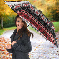 F Caw F Christmas Raven Personalized Umbrella Holiday Crow Festive - Wonder Print Shop