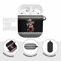 F Caw F Raven Christmas AirPods Case Funny Santa Crow - Wonder Print Shop