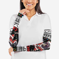 F Caw F Raven Christmas Arm Sleeves Funny Santa Crow - Wonder Print Shop