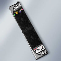 F Caw F Raven Christmas Auto Sun Shade Funny Santa Crow - Wonder Print Shop