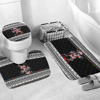 F Caw F Raven Christmas Bathroom Set Funny Santa Crow - Wonder Print Shop