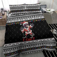 F Caw F Raven Christmas Bedding Set Funny Santa Crow - Wonder Print Shop