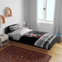 F Caw F Raven Christmas Bedding Set Funny Santa Crow - Wonder Print Shop