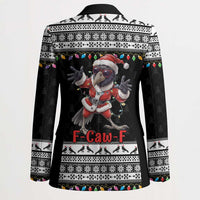 F Caw F Raven Christmas Blazer Funny Santa Crow - Wonder Print Shop
