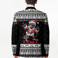 F Caw F Raven Christmas Blazer Funny Santa Crow - Wonder Print Shop