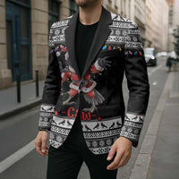 F Caw F Raven Christmas Blazer Funny Santa Crow - Wonder Print Shop