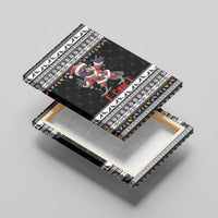 F Caw F Raven Christmas Canvas Wall Art Funny Santa Crow - Wonder Print Shop