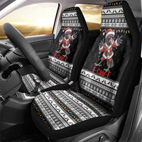 F Caw F Raven Christmas Car Seat Cover Funny Santa Crow - Wonder Print Shop