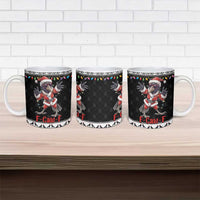 F Caw F Raven Christmas Ceramic Mug Funny Santa Crow - Wonder Print Shop