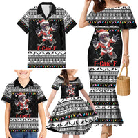 F Caw F Raven Christmas Family Matching Mermaid Dress and Hawaiian Shirt Funny Santa Crow - Wonder Print Shop
