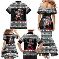 F Caw F Raven Christmas Family Matching Mermaid Dress and Hawaiian Shirt Funny Santa Crow - Wonder Print Shop