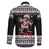F Caw F Raven Christmas Family Matching Off The Shoulder Long Sleeve Dress and Hawaiian Shirt Funny Santa Crow - Wonder Print Shop