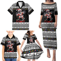 F Caw F Raven Christmas Family Matching Puletasi and Hawaiian Shirt Funny Santa Crow - Wonder Print Shop