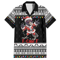 F Caw F Raven Christmas Family Matching Puletasi and Hawaiian Shirt Funny Santa Crow - Wonder Print Shop