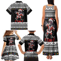 F Caw F Raven Christmas Family Matching Tank Maxi Dress and Hawaiian Shirt Funny Santa Crow - Wonder Print Shop
