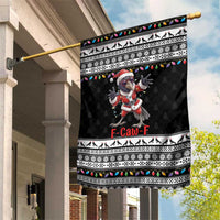 F Caw F Raven Christmas Garden Flag Funny Santa Crow - Wonder Print Shop