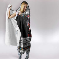 F Caw F Raven Christmas Hooded Blanket Funny Santa Crow - Wonder Print Shop