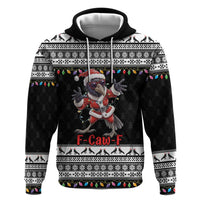F Caw F Raven Christmas Hoodie Funny Santa Crow - Wonder Print Shop