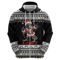F Caw F Raven Christmas Hoodie Funny Santa Crow - Wonder Print Shop