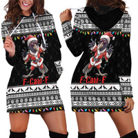 F Caw F Raven Christmas Hoodie Dress Funny Santa Crow - Wonder Print Shop