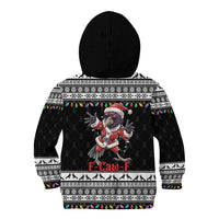 F Caw F Raven Christmas Kid Hoodie Funny Santa Crow - Wonder Print Shop