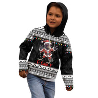 F Caw F Raven Christmas Kid Hoodie Funny Santa Crow - Wonder Print Shop