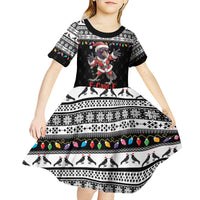 F Caw F Raven Christmas Kid Short Sleeve Dress Funny Santa Crow - Wonder Print Shop