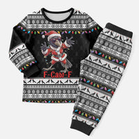 F Caw F Raven Christmas Pajama Set Funny Santa Crow - Wonder Print Shop