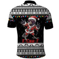 F Caw F Raven Christmas Polo Shirt Funny Santa Crow - Wonder Print Shop