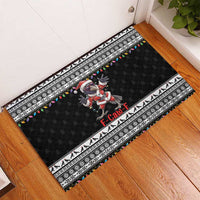 F Caw F Raven Christmas Rubber Doormat Funny Santa Crow - Wonder Print Shop