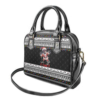 F Caw F Raven Christmas Shoulder Handbag Funny Santa Crow - Wonder Print Shop